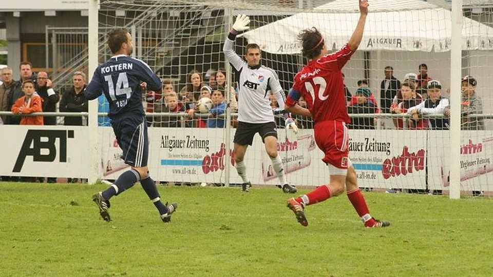 Der TSV Kottern gewann gegen den FC Sonthofen.