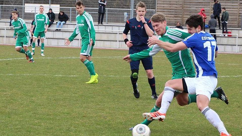 Der TSV Jetzendorf (grün) gewann sein Auswärtsspie