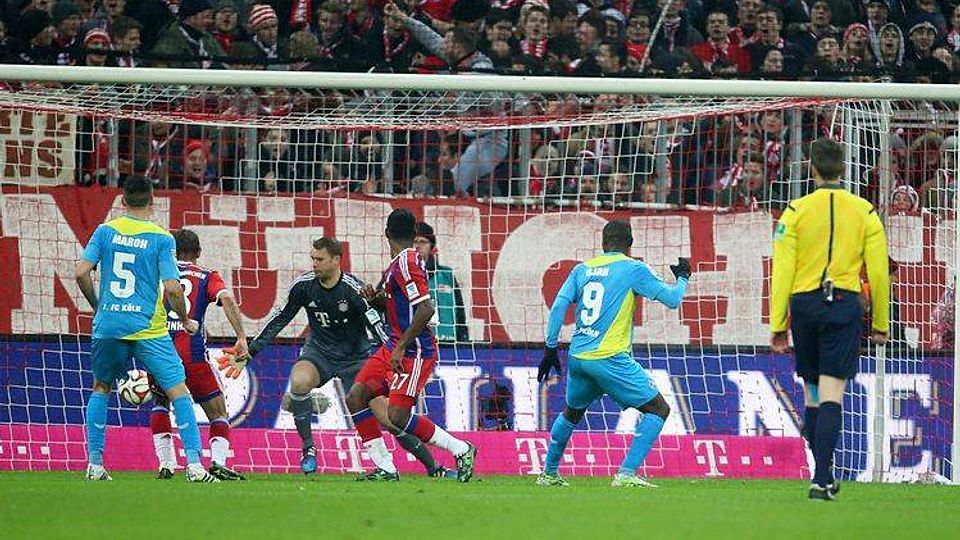 Der FC Bayern hat gegen den 1. FC Köln klar gewonn