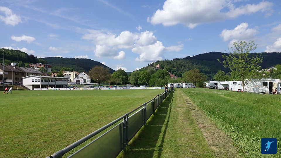 Einer der schönst gelegenen Sportplätze im Kreis, FC Hirschhorn