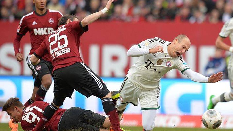 Der FC Bayern gewinnt das Derby in Nürnberg mit 2: