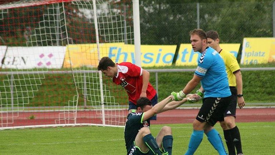Der 1. FC Sonthofen gewann sein Heimspiel gegen di