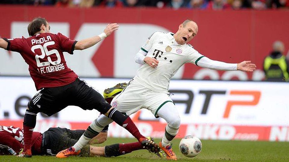 Der FC Bayern gewinnt das Derby in Nürnberg mit 2: