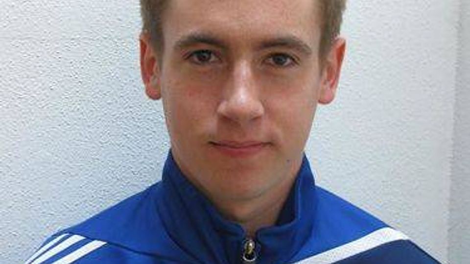 U19 Spieler Bastian Jaschke als Torschütze