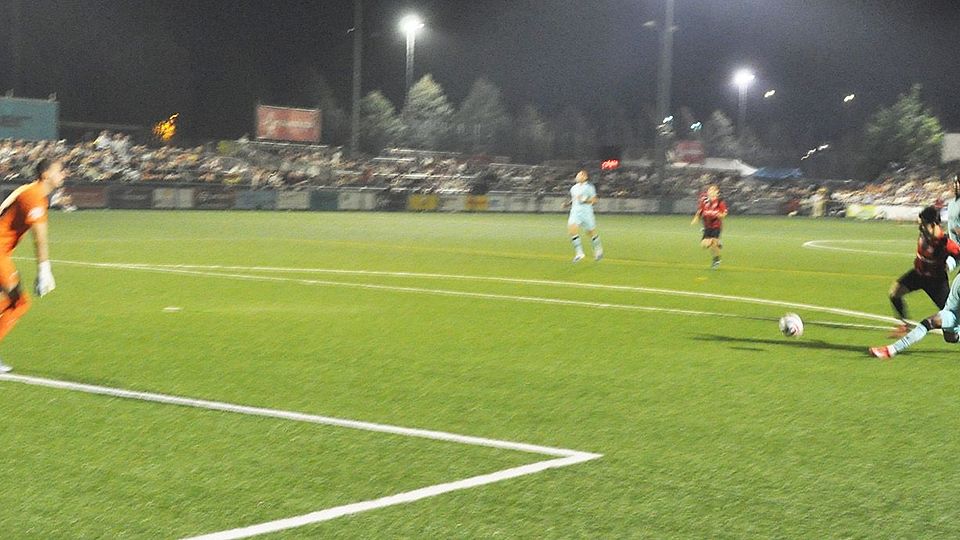 … wird im hart umkämpften Laufduell …