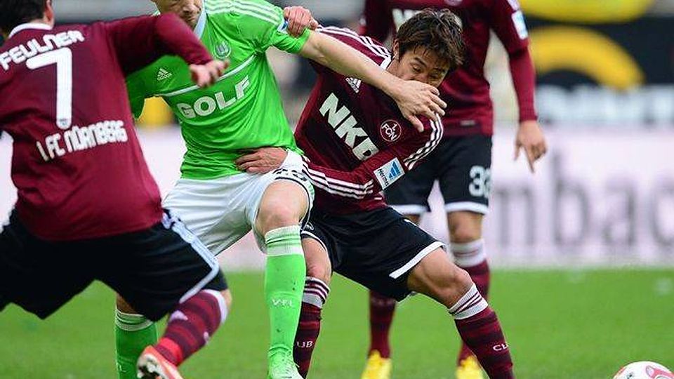 Der 1. FC Nürnberg holte gegen den VfL Wolfsburg e