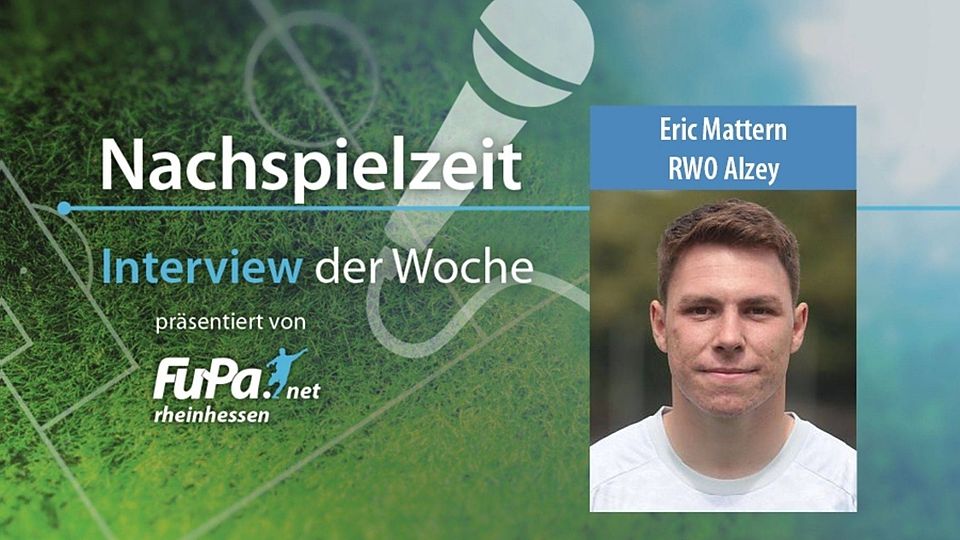 Eric Mattern von RWO Alzey ist unser Interviewpartner der Woche