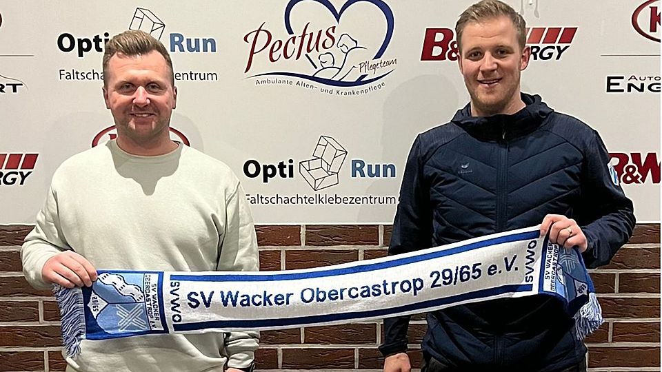 Nach nur einem Jahr endet das Engagement von Tim Eibold (links) und Thorben Krol beim SV Wacker Obercastrop bereits wieder.