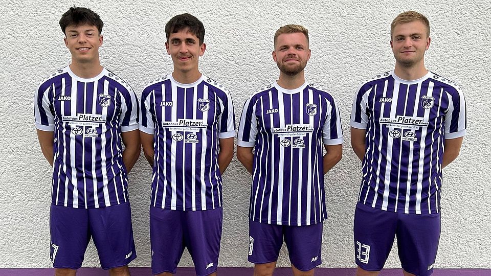 Verstärken den Kreisliga-Newcomer FC Laub (von links): Tim Schweiger, Marco Kronawitter, Alexander Ahner und Philipp Resch.