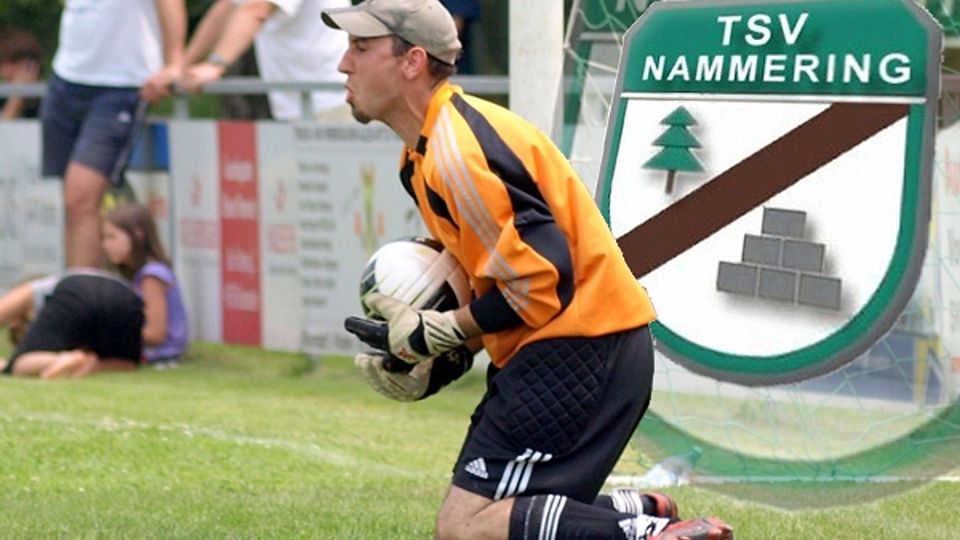 Stefan Kufner, der neue Torhüter des TSV Nammering             Montage : Andreas Santner