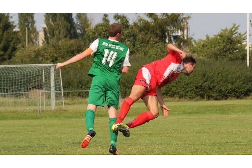 Szene aus der Vorwoche - Grün-Weiß gegen Jeber-Bergfrieden. F: Duderstädt