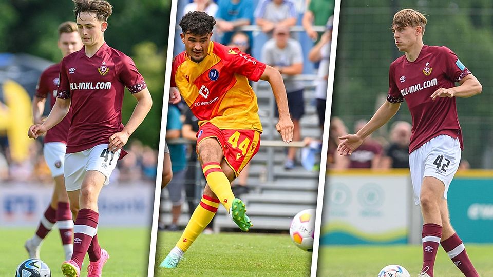 Mit (v.l.) Emil Zeil, Firat Alpsoy und Matthias Wetschka bindet der 1. FC Düren gleich drei U19-Bundesliga-Spieler an den Verein.