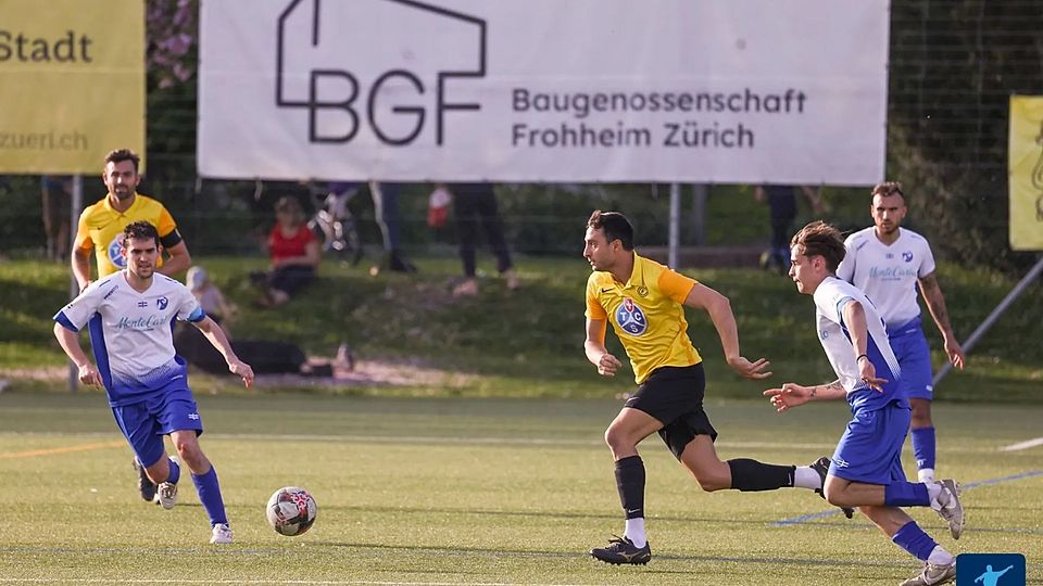 Alessio Höttges vom FC Unterstrass im Spiel gegen Ascona.