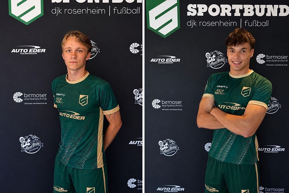 Lukas Steidl (li.) und Ajdin Mehinovic (re.) kehren zum SB Rosenheim zurück. Lukas Steidl (li.) und Ajdin Mehinovic (re.) kehren zum SB Rosenheim zurück.