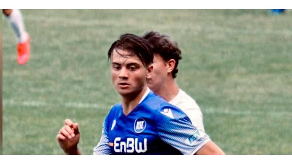  Linus Ebert im Trikot des Karlsruher SC. © Ebert 