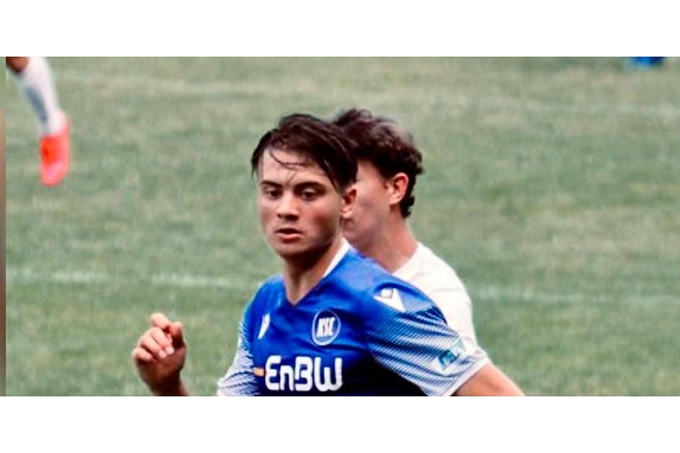  Linus Ebert im Trikot des Karlsruher SC. © Ebert 