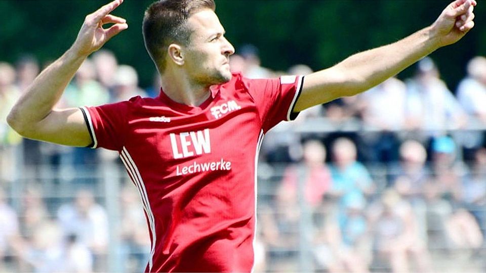 Insgesamt 24 eigene Regionalliga-Tore durfte Muriz Salemovic im Memminger Trikot bejubeln, jetzt verlässt er den Regionalligisten und wird Spielertrainer beim Landesligisten TSV Landsberg.    F.: Olaf Schulze