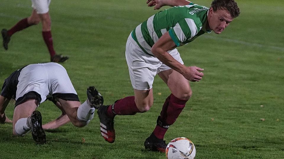 Gut „gebuckelt“, aber nur ein Punkt als Belohnung: Emmerings Max Gressierer.