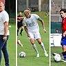 Im Fokus: Heinrich Losing (li.) als unangenehmster Trainerkontrahent, Mathias Bloch (Bildmitte) mit der SpVg Schonnebeck als Meisterfavorit und Yasin-Cemal Kaya (re.) als Kandidat für den Spieler der Saison. 