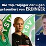 Lea Aschenbrenner (mitte) war nicht zu stoppen. Sie führt die Torschützinnenliste vor Katharina Groß (links) und Marion Berndlmaier (rechts). 