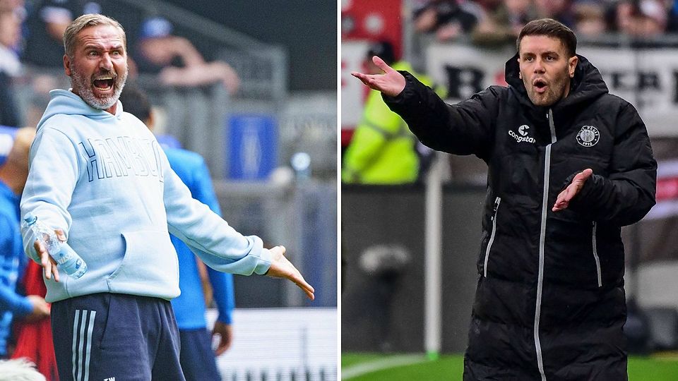 Rivalität aus Regionalligazeiten: Tim Walter (l.) und Fabian Hürzeler (r.).
