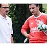 Kennt Grasheims Trainer Christian Bolzer (links) den Weg ins Endspiel? Im Halbfinale steht der SVG schon mal.   F.: Roland Geier