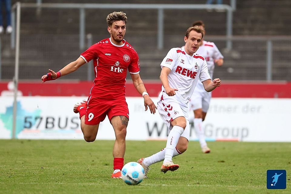 Siegens Georgios Mavroudis, hier in der Vorbereitung gegen den 1. FC Köln, kommt immer besser in Fahrt.