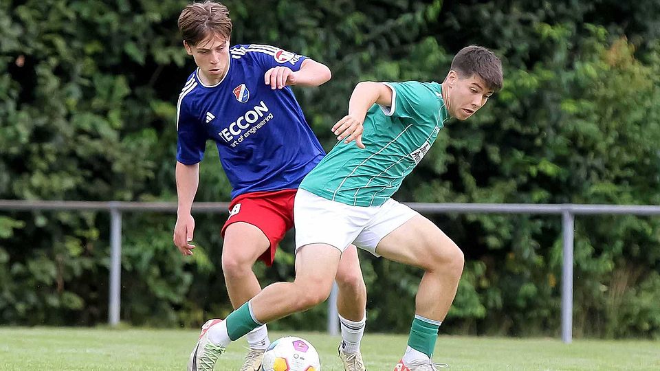 Ramiz Demir (am Ball, VfB Lübeck) traf in beiden testspielen insgesamt drei Mal.