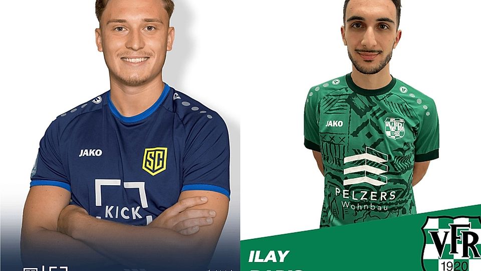 Marc Knops (links) und Ilay Baris spielen in der kommenden Saison für den VfR Fischeln.