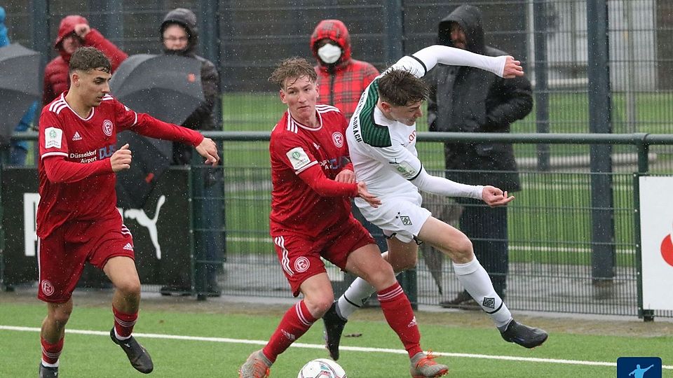 Fortunas U19 spielte gegen Oberhausen 2:2.
