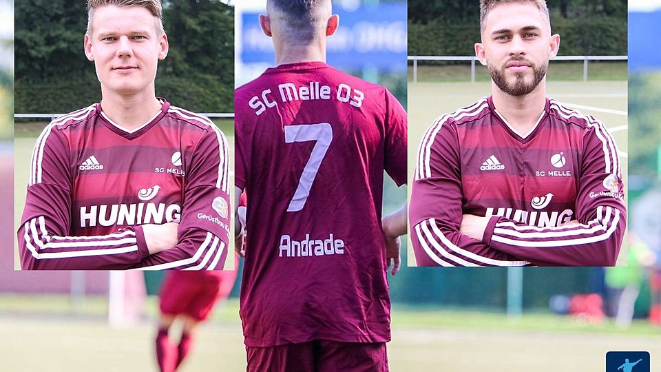 Malte Moß (links) und Pablo Andrade Gregorio bleiben dem SC Melle treu.