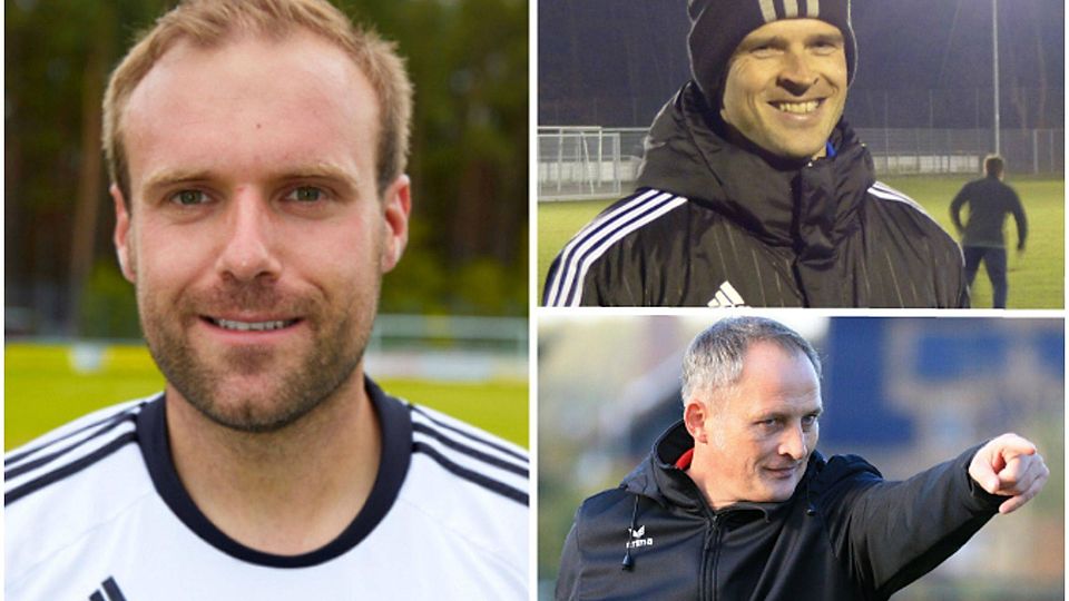 Mathias Hofmann (li.) ist neuer Abteilungsleiter bei der TSG. Thomas Wellert (o.) wird Großfeld-Jugend­leiter bei der TSG. Oliver Wellert (u.) kommt zum neuen Jahr als Sportlicher Leiter. F: privat/giu/Regler