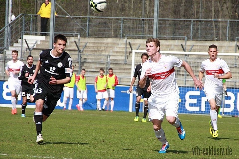 Timo Werner (r.) soll bei der U19-Nationalmannschaft in der Offensive für Tore sorgen. Foto: Lommel