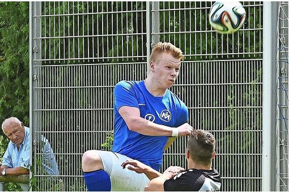 Thomas Brodbeck  war der Möhringer Spieler des Tages. Der Youngster erzielte beim 4:0 im Derby zwei Tore. Foto:Günter E. Bergmann