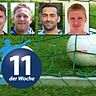 In die FuPa-Elf der Woche haben es (von links) Jürgen Eisenhofer (SV Villenbach), Nikolaj Müller (FC Medlingen), Volkan Öztürk (Türk GB Günzburg) und Christian Langhammer (TSV Bäumenheim) geschafft.