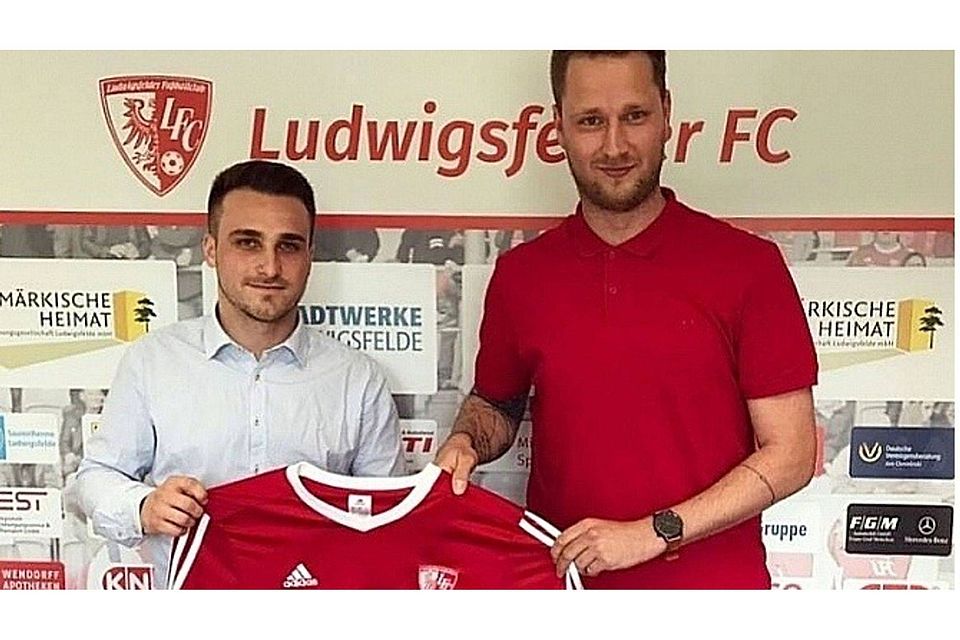 Christopher Lemke und LFC-Kapitän Philipp Karaschewitz. Foto: Ludwigsfelder FC