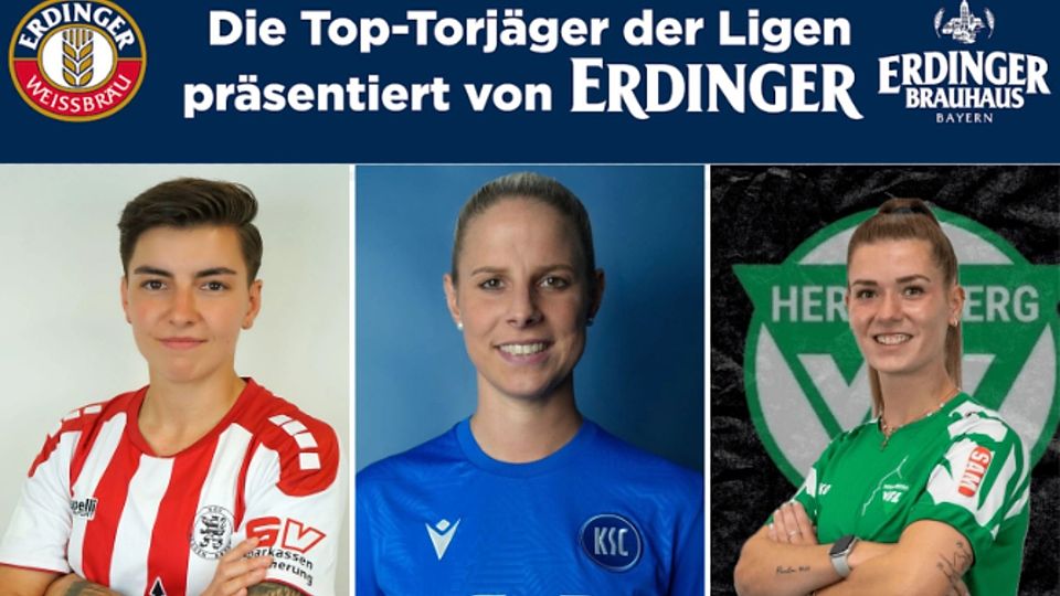 Johanna Hildebrandt (li.), Melissa Zweigner-Genzer (mi.) und Selina Walter (re.) sind die Verfolgerinnen von Angelina Klopstein.