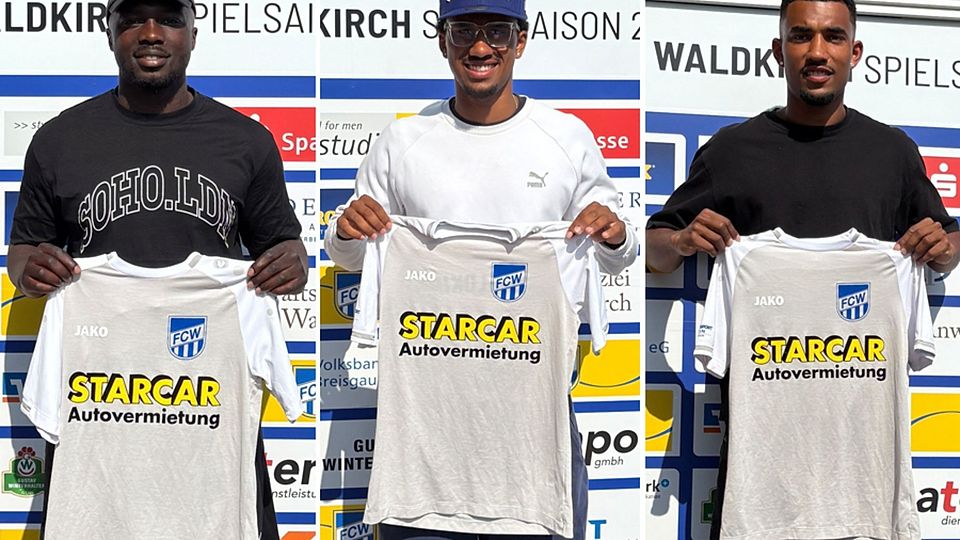 Von links: Sevilon Mensah, Falilou Elia Rohdenburg und Paul Matouti Rohdenburg | Foto: FC Waldkirch