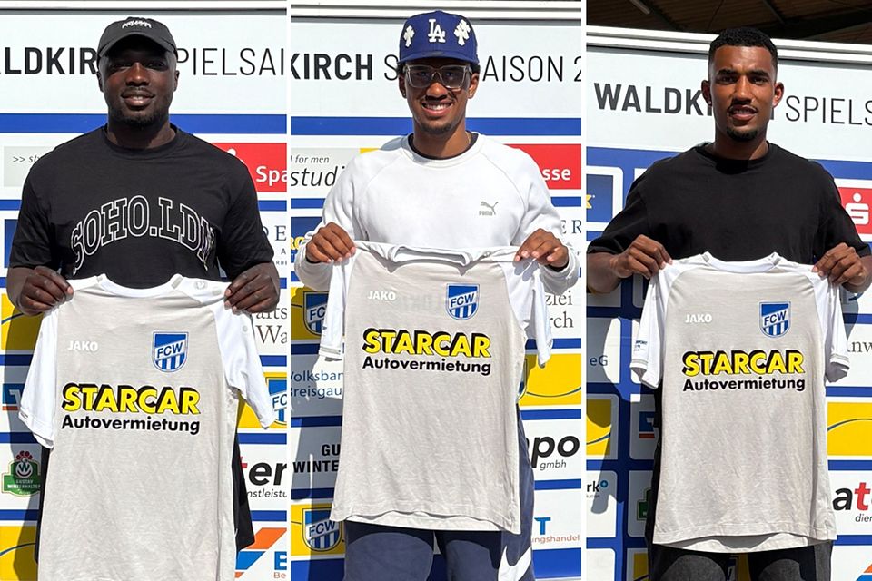 Von links: Sevilon Mensah, Falilou Elia Rohdenburg und Paul Matouti Rohdenburg | Foto: FC Waldkirch Von links: Sevilon Mensah, Falilou Elia Rohdenburg und Paul Matouti Rohdenburg | Foto: FC Waldkirch