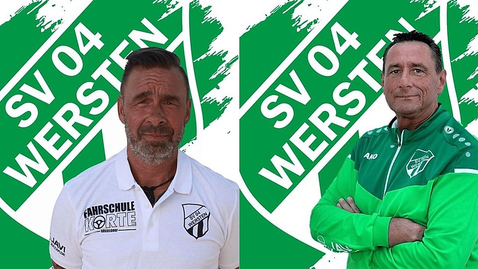 Olaf Faßbender (li.) ersetzt Frank Penz auf der Werstener Trainerbank.