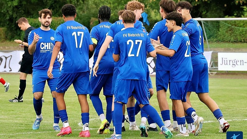 Blitzsaubere Leistung des FV Biebrich gegen Marburg. 