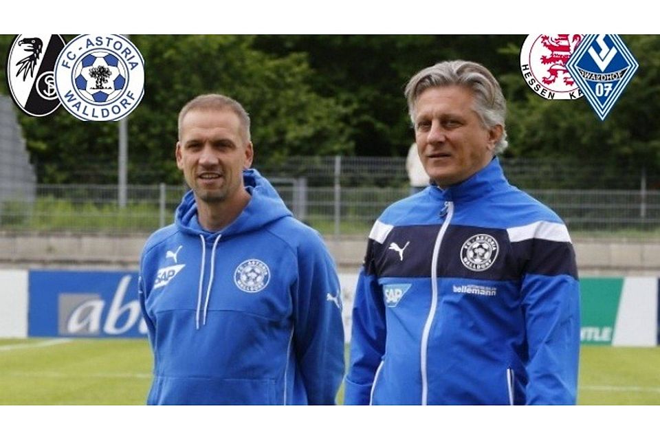 FCA-Trainer Matthias Born (l.) und sein Co. Thorsten Stoll freuen sich auf den Saisonauftakt. F: Pfeifer