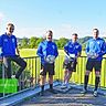 Freuen sich über den zweiten Platz beim BKZ-FIFA-Cup (von links): Leif Hager, Leon Schöffler, Marco Wilfing und Jan Celik von der Spvgg Kleinaspach/Allmersbach.