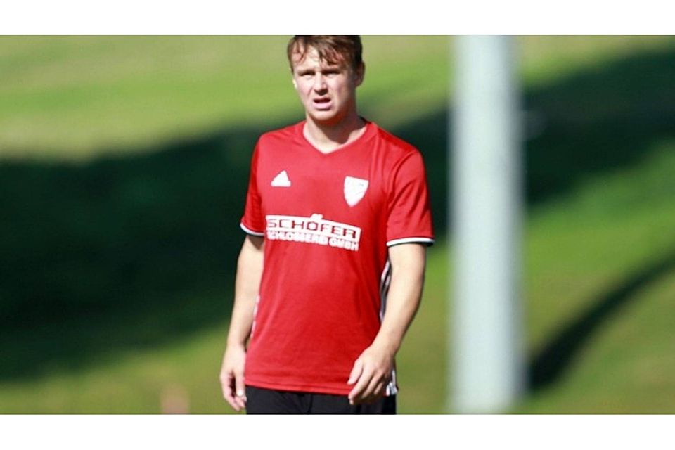 Viktor Berg wird den FC Wallersdorf im Sommer nach nur einer Saison wieder in Richtung Frauenbiburg verlassen.F: Santner