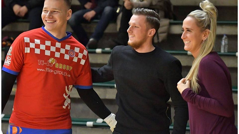 Andrej Stankovski (li.) wechselt Berlin-Liga intern von SD Croatia zum TSV Rudow.