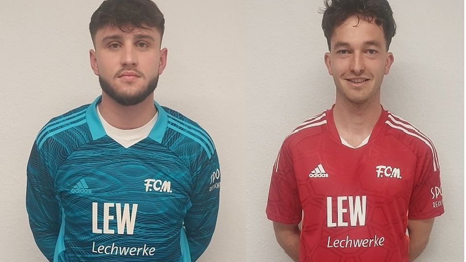 Dominik Dewein (links) und Lukas Gerlspeck kommen zum FC Memmingen.