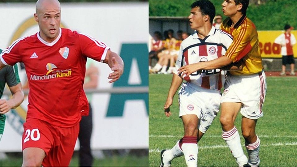 Dazwischen liegen 17 Jahre: Kilicaslan im Trikot von Türkgücü-Ataspor und als B-Junior beim FC Bayern. (Foto: Ziegler Hübner)