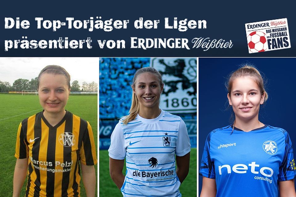 Alexandra Stadler (re.), Sofia Endrizzi (Mi.) und Kira Winter (re.) gehören zu den Toptorjägerinnen der Kreisklassen.