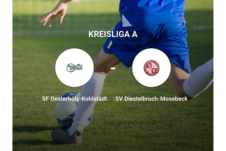 SF Oesterholz-Kohlstädt gegen SV Diestelbruch-Mosebeck