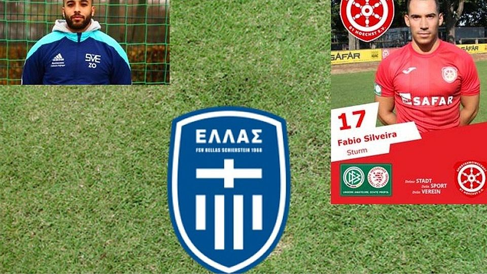 Zakaria Ouffata (li.) und Fabio Silveira spielen im neuen Jahr bei Hellas zusammen.